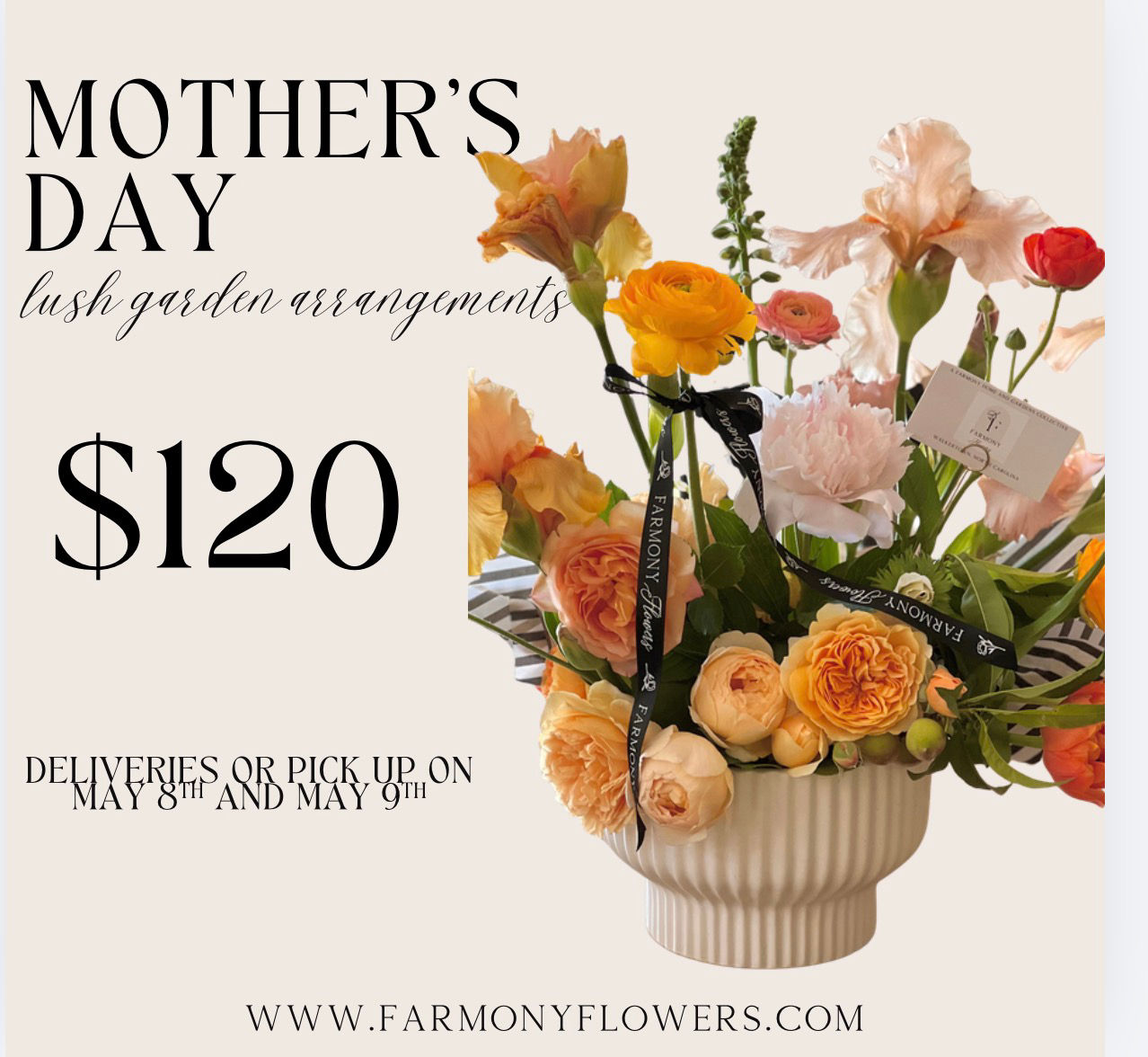 Mother’s Day Lush Garden Arrangements 