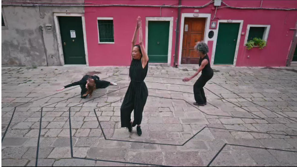 Saturn Walk with dancers at the Venice Biennale