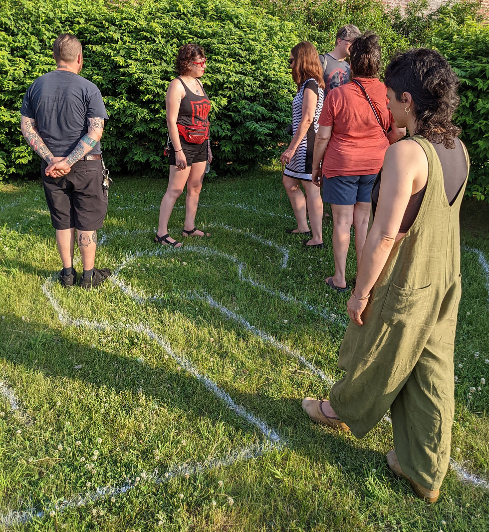 Saturn Walk at the Deep Listening Plaza