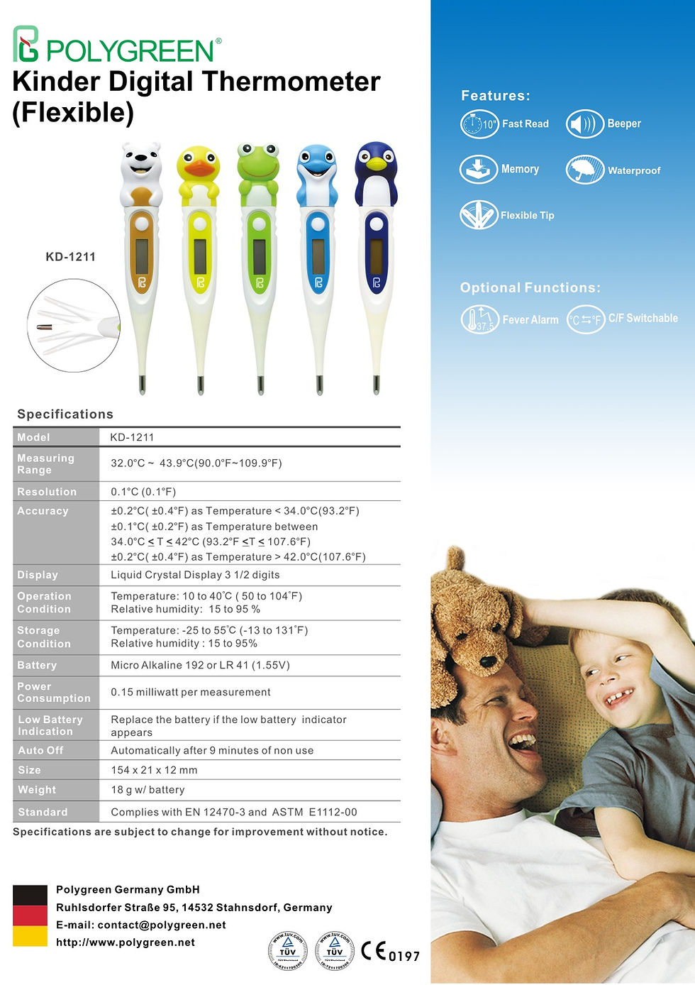 Thumbnail: Termometer Digital KD-1211