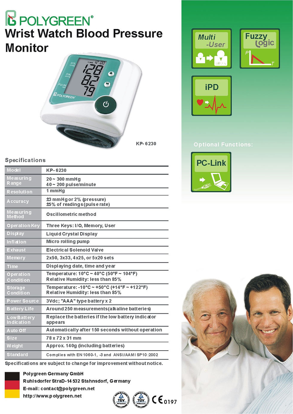 Thumbnail: Tensimeter Pergelangan Tangan KP-6230