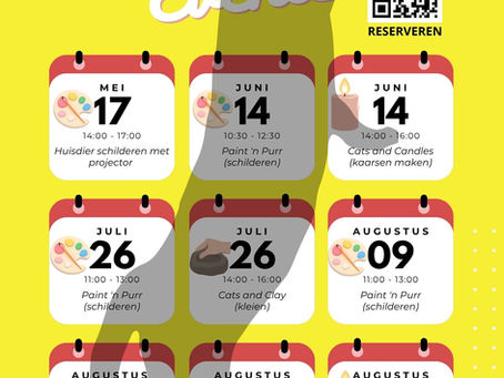 upcoming events creative workshops cat cafe