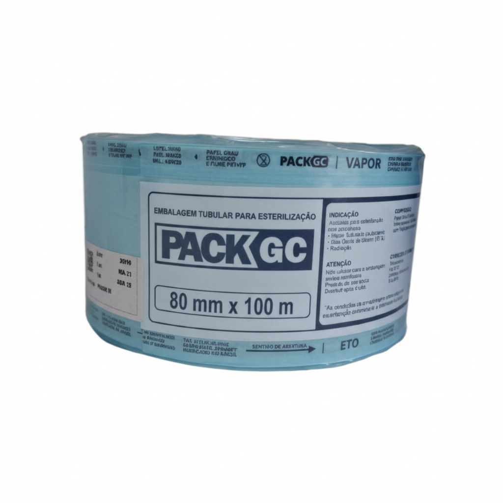 Rolo para Esterilização 8cmx100m - PackGC