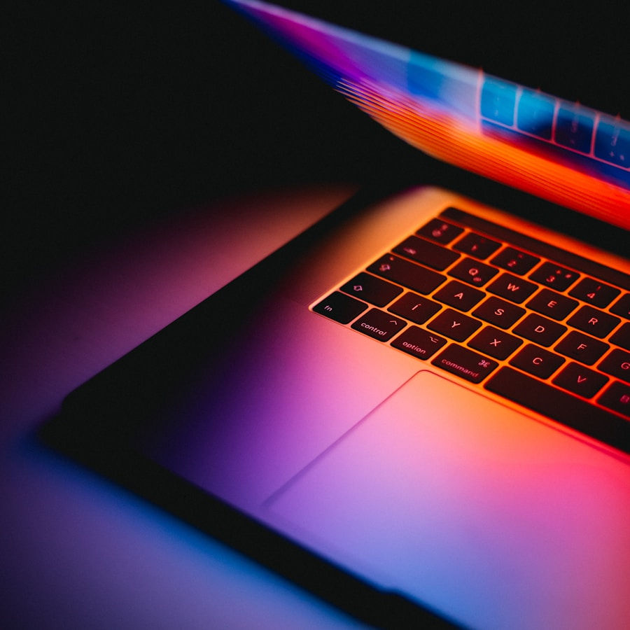 USB-C hub connected to a laptop