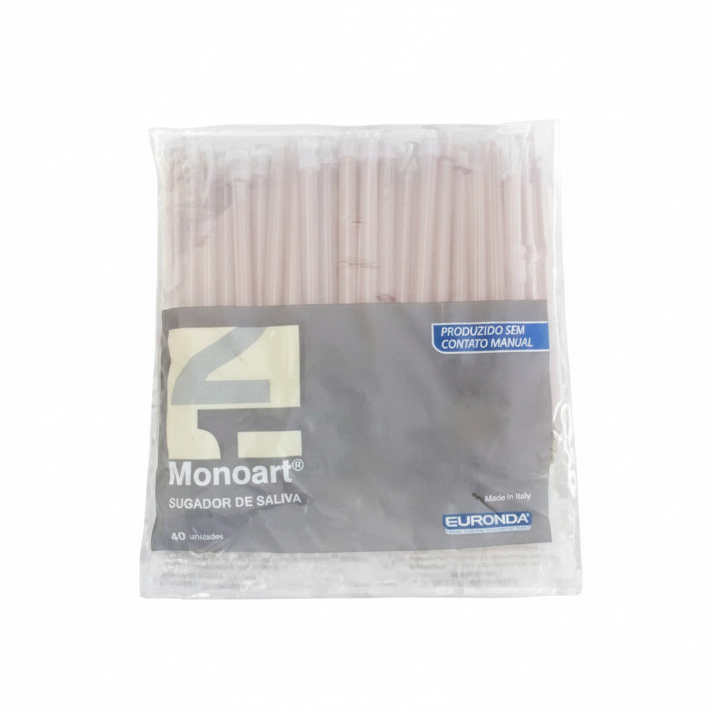 Sugador descartável Transparente- Monoart/Eurondaa