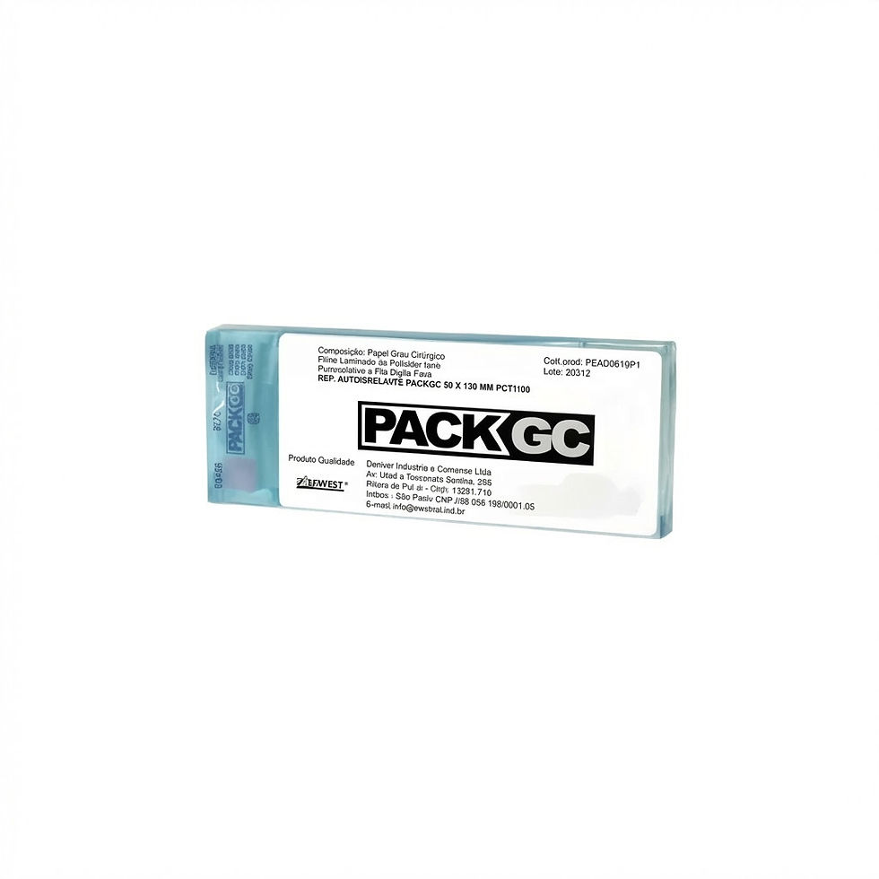 deEnvelope para Esterilização Autosselante 50mm x 130mm - PACK GC