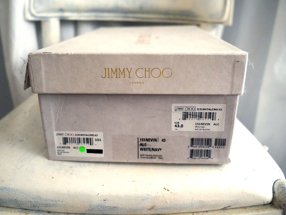 Thumbnail: EU39.5 JIMMY CHOO Men's Brogue Shoes in Royal Blue and White