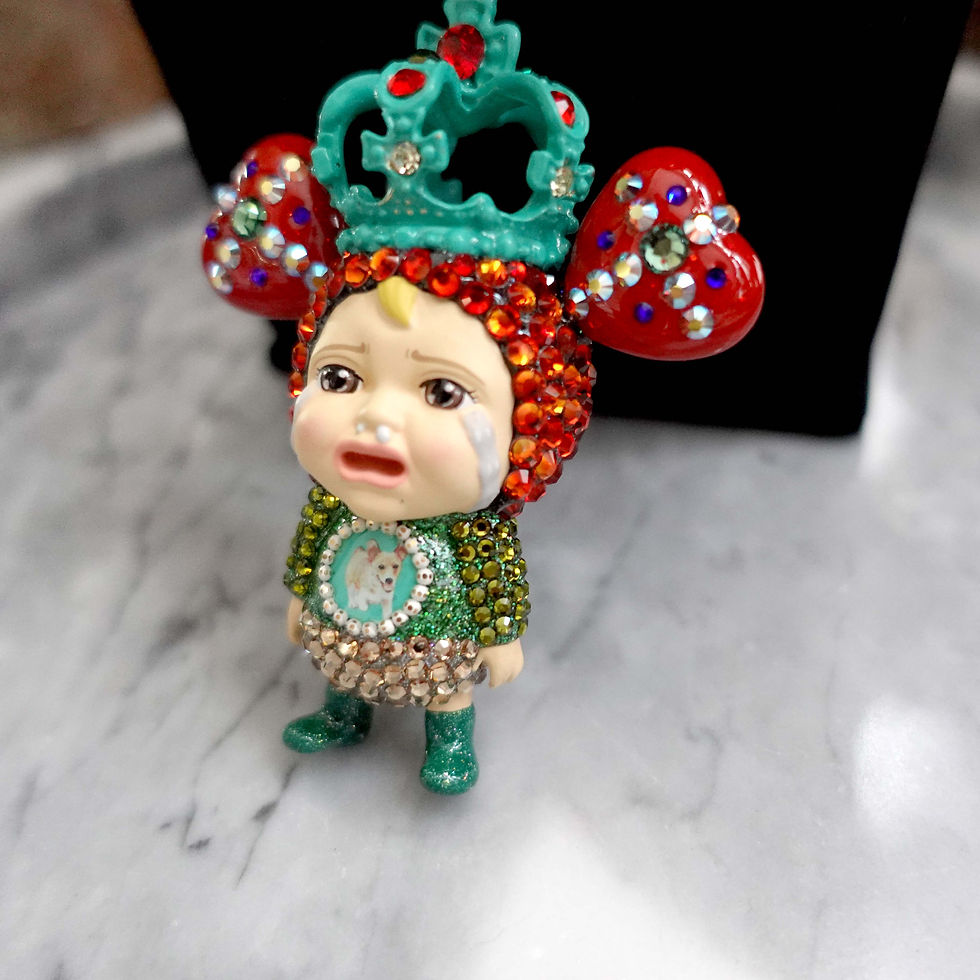 Miniatura: 惡搞款Sadayuki改裝哥基版綴寶石手鐲 施華洛水晶華麗柯基訂製款 的副本