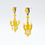 Thumbnail: TIMBEE LO 鮮黃色 迷你吊燈耳環 法式樹脂搪瓷塗層 Lemon Yellow Mini Chandelier Earring