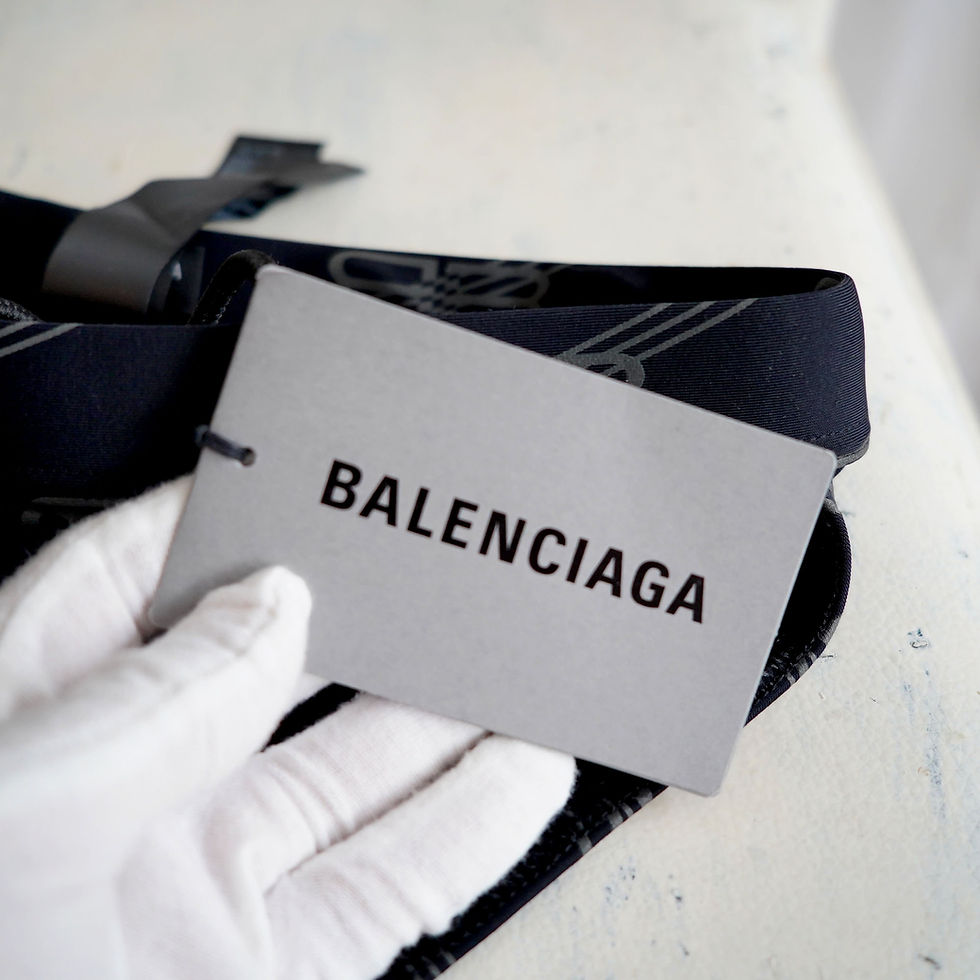 サムネイル： Balenciaga Gray-Black Monogram Swim Briefs