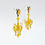 Thumbnail: TIMBEE LO 鮮黃色 迷你吊燈耳環 法式樹脂搪瓷塗層 Lemon Yellow Mini Chandelier Earring