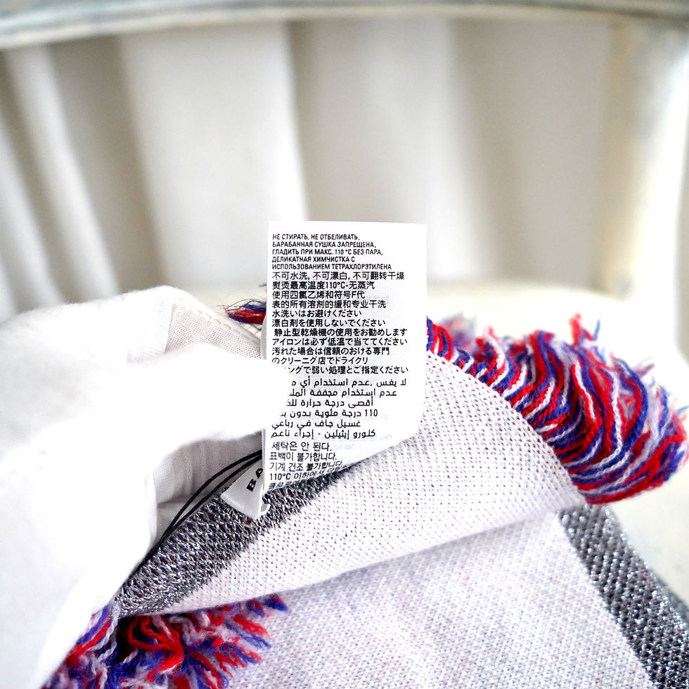 Miniatura: Balenciaga Miss Balenciaga Wool Scarf with French Flag Colors
