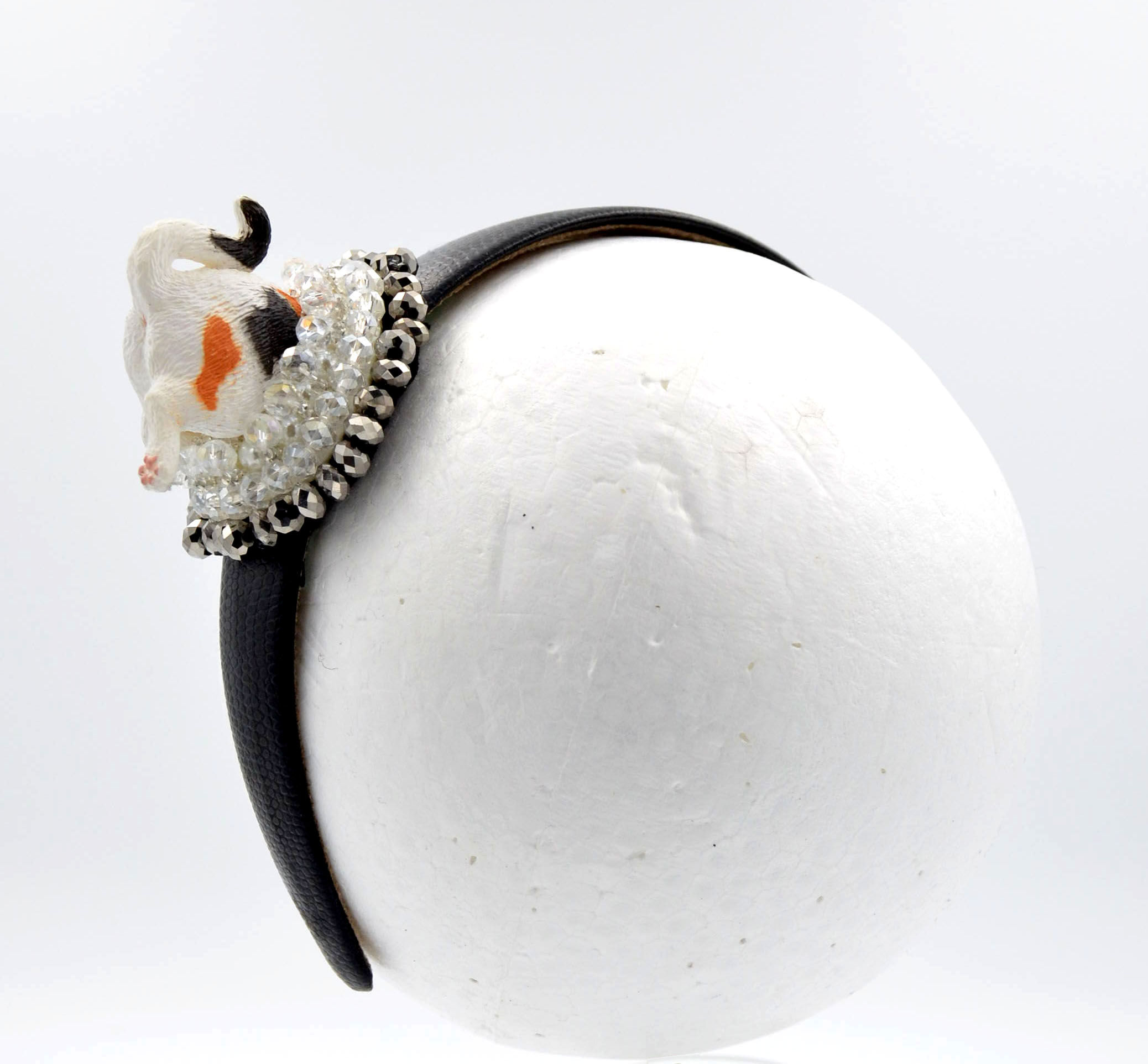 貓咪屁股釘珠髮箍