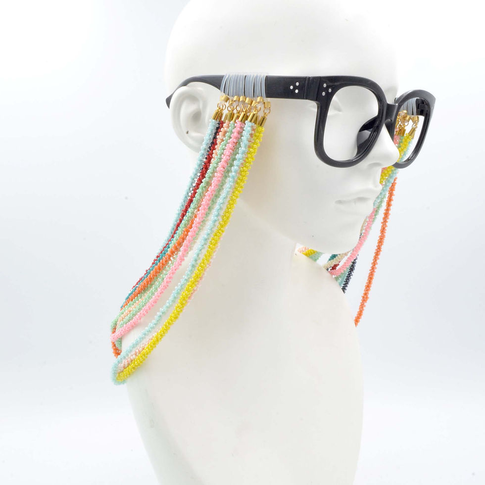 縮圖：七彩珠子眼鏡掛鍊 全手工製 Glasses Chain