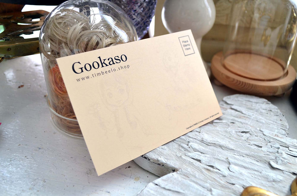 サムネイル： GOOKASO 兔子少年 松鼠多肉少女  明信片 珠光卡紙材質 POSTCARD