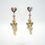 Miniaturbild: TIMBEE LO White Heart Baroque Angel Earrings