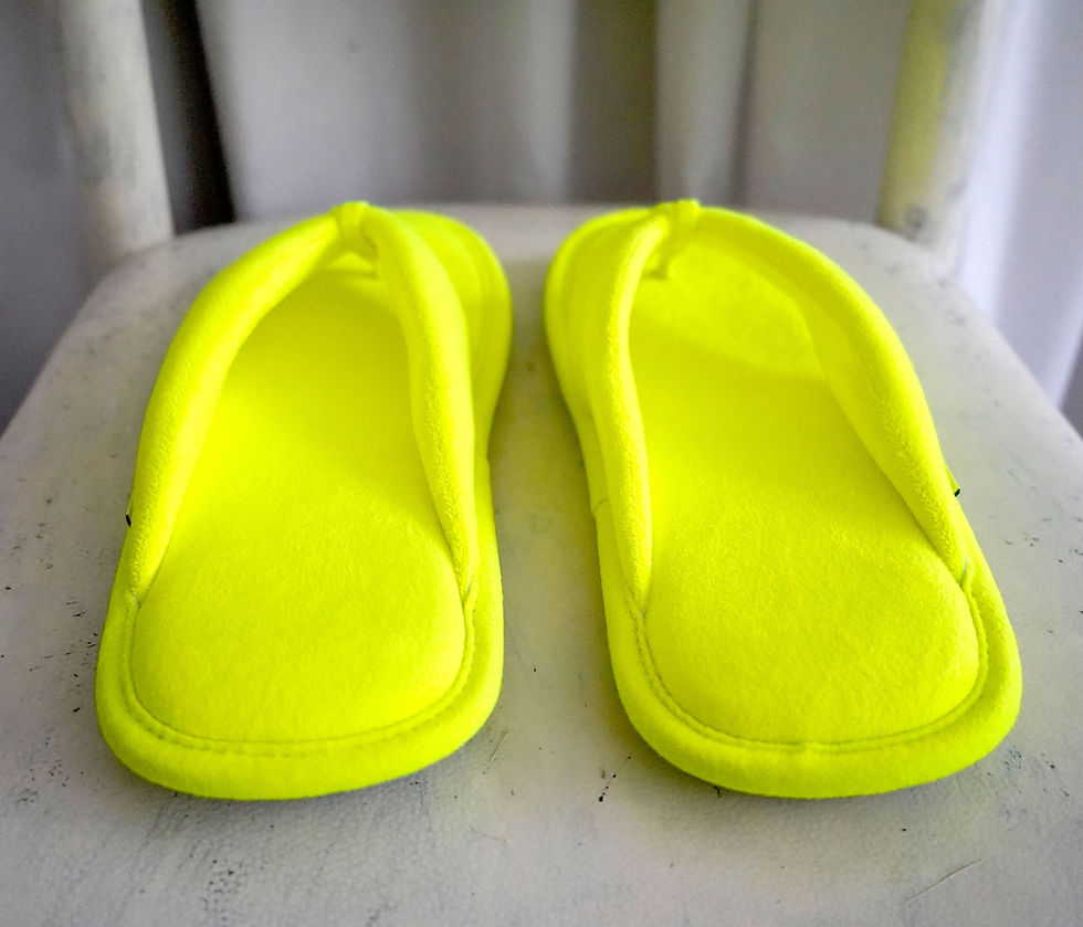 Thumbnail: BALENCIAGA Neon Yellow Slippers with Sneaker Cushion Sole