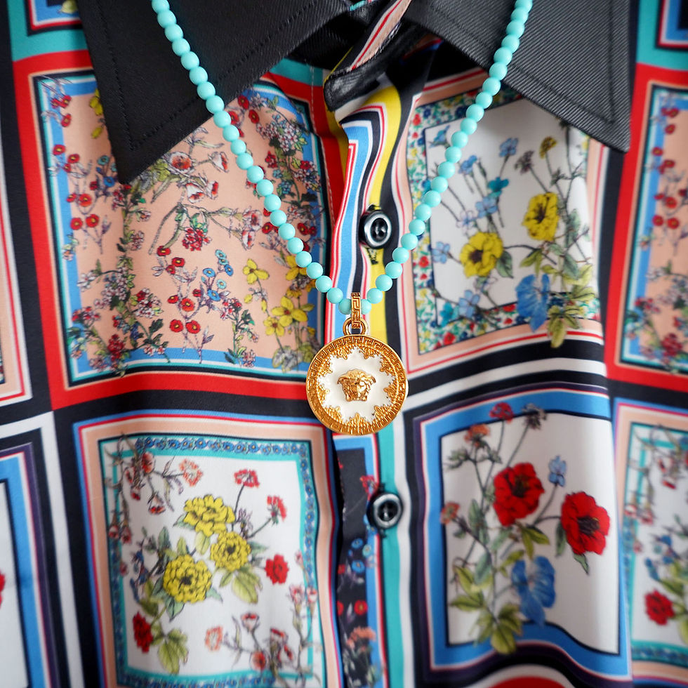 Miniatura: Versace Enamel Medusa Pendant Necklace