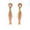 Miniatura: Handmade Embroidered Beaded Fish Earrings