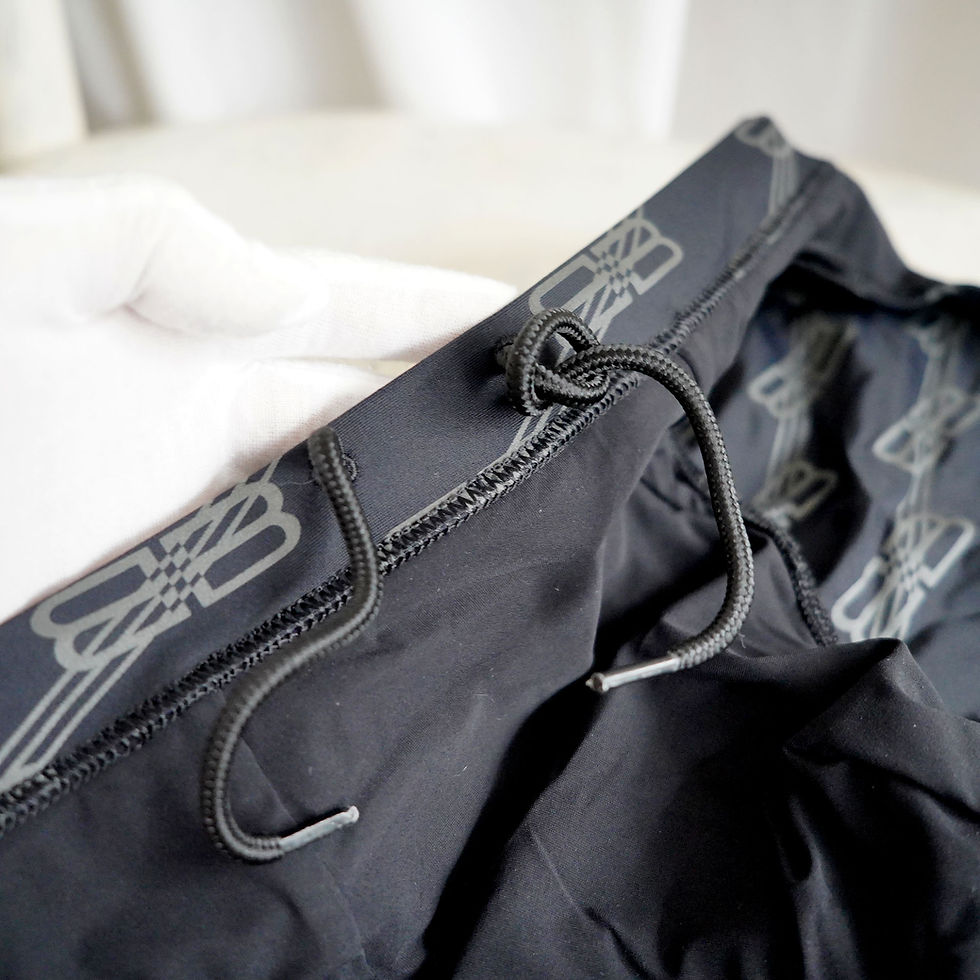 サムネイル： Balenciaga Gray-Black Monogram Swim Briefs