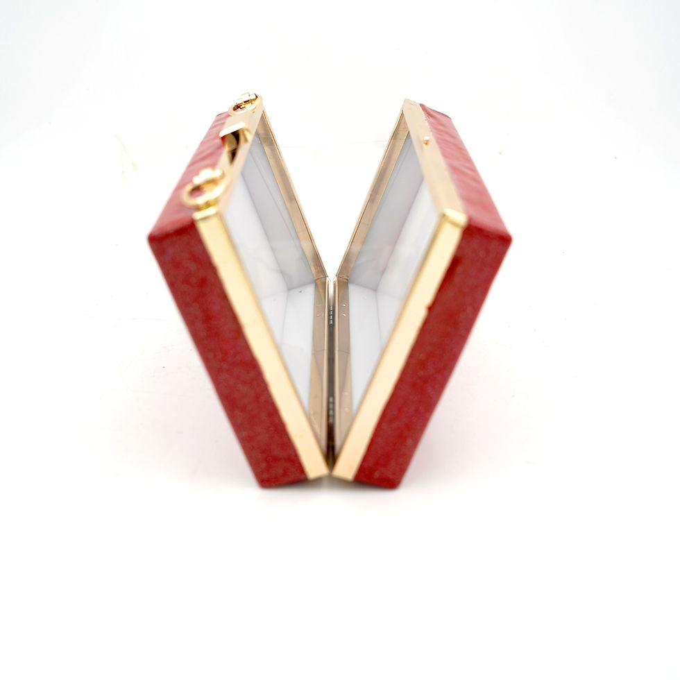 縮圖：【CUPID】Red Heart Swarovski Crystals Clutch Box 紅色愛心綴施華洛水晶手拿盒