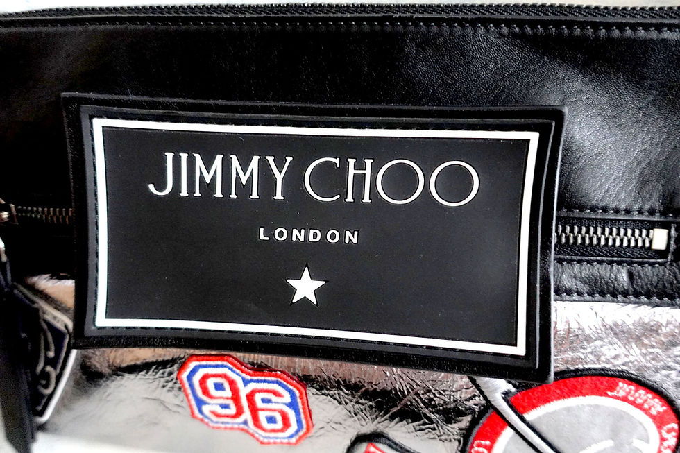 Miniatura: JIMMY CHOO full genuine leather silver envelope bag design zipper crossbody bag handbag bag decorative clutch bag