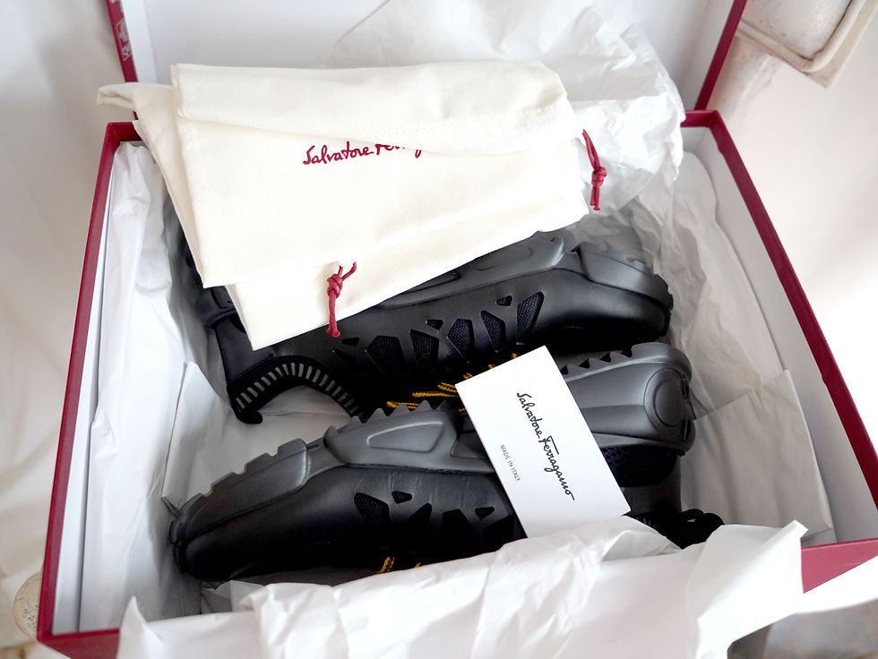 Ferragamo Black Leather Ankle Boots