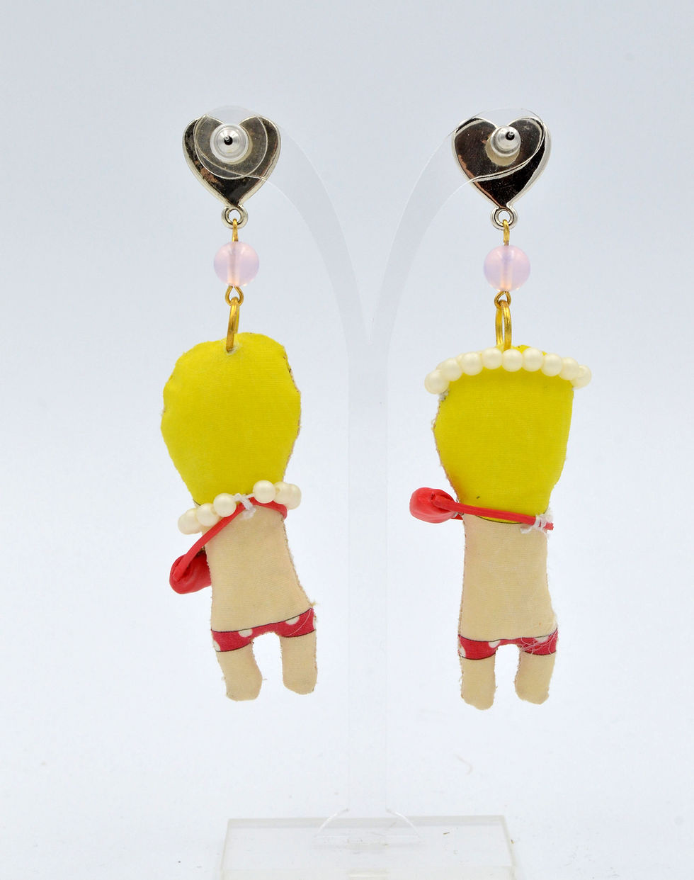 縮圖：多款 手工製布娃娃耳環