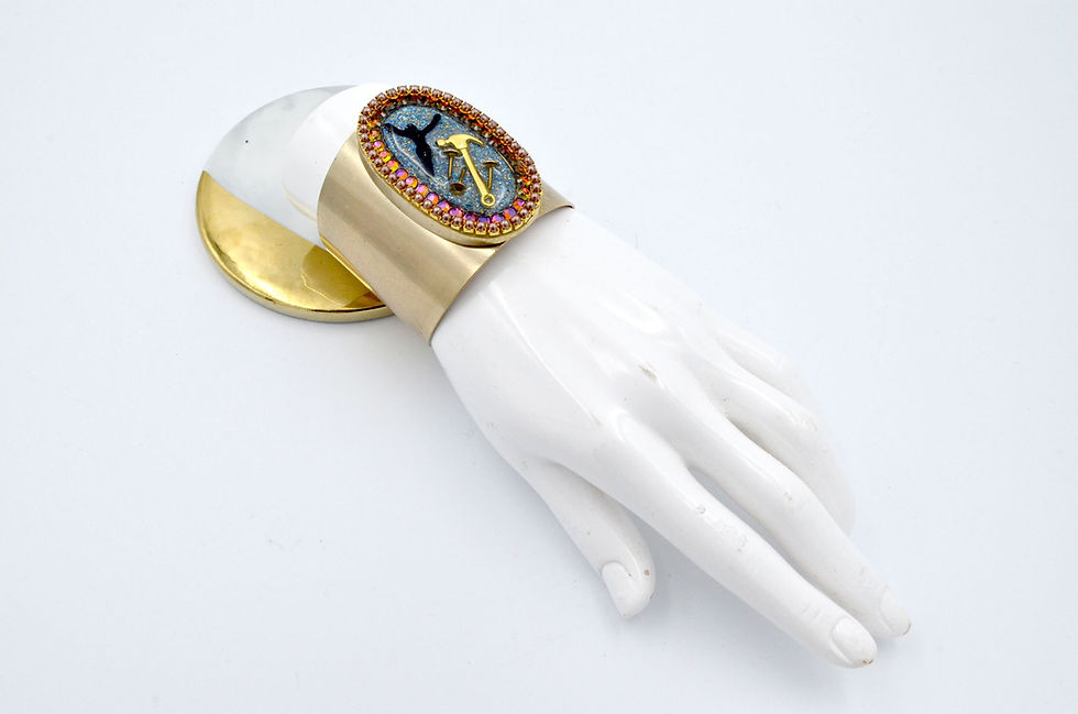 Miniature : 金色立體工具手鐲