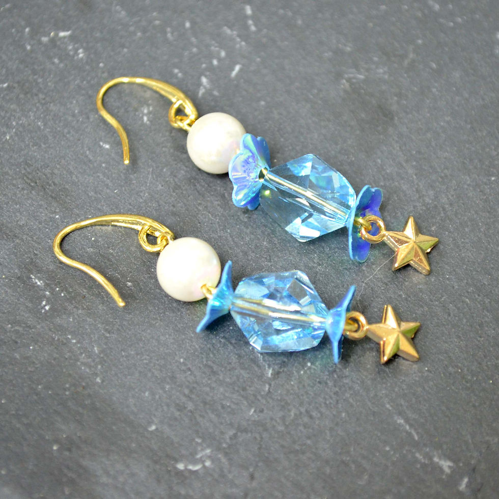 Miniatura: Swarovski 施華洛水晶不規則切割水晶耳環 適合上班族輕巧時尚簡約