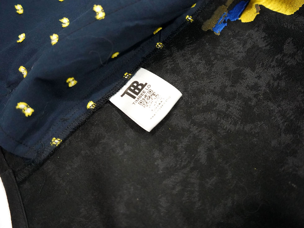 Thumbnail: TIMBEE LO Black Galaxy Pattern Jacket with metallic red metal button