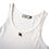 Miniatura: TIMBEELO Cotton Simple White Tank Top with Black Logo Embroidery