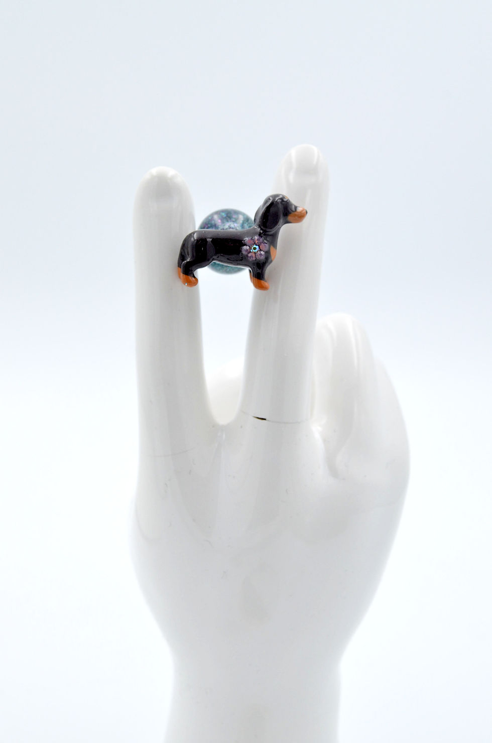 Miniatura: 蠟腸狗 金毛犬 耳環