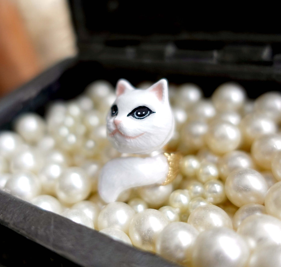 Miniatura: 手繪立體貓咪戒指 鍍9K真黃金不掉色不氧化 輕珠寶可調整尺寸