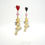 Miniaturbild: TIMBEE LO White Heart Baroque Angel Earrings