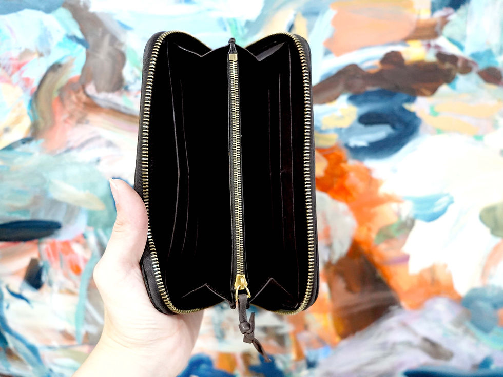 Miniature : 意大利中古BV Bottega Veneta 啡色編織銀錢包 高級二手古著珠寶