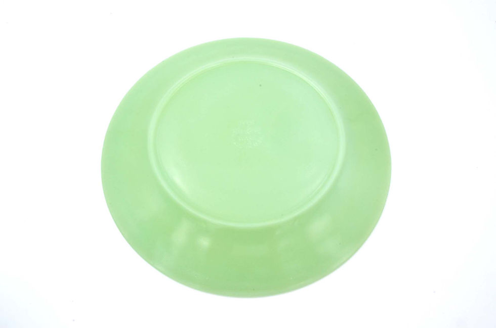 Miniatura: FIRE KING 翡翠半透玻璃餐碟 60s Jadeite Glasses Dinner Plate