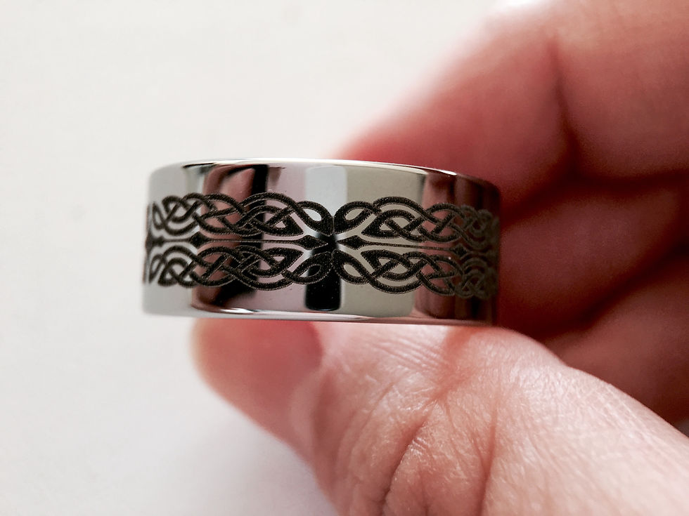 Thumbnail: Claddagh  Wedding Bands, Celtic Wedding Band, Men's Women Celtic Ring, His Her Promise Ring, Claddagh Rings, Celtic Jewelry,
