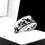 Thumbnail: Mountain Climbing Cyclists Engraved Tungsten Carbide Ring, Promise Ring His Hers, mens ring