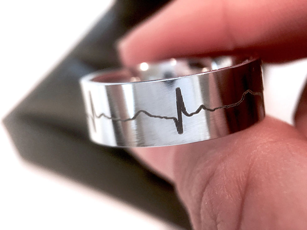 Thumbnail: Heartbeats Ring, Women Ring, Mens Wedding Bands, Promise Rings, Anniversary Gift