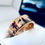 Thumbnail: Pheasants Hunting Scene Pattern Engraved  Rose Gold Tungsten Carbide Ring, Wedding Bands, Wedding Rings, Mens ring, Hunter