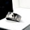 Thumbnail: Camping Scene Pattern Engraved Ring, Unique Rings, Personalized Gift, His Hers