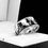 Thumbnail: Mountain Climbing Cyclists Engraved Tungsten Carbide Ring, Promise Ring His Hers, mens ring