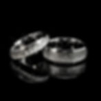 Thumbnail: Silver tungsten carbide wedding rings, durable and scratch-resistant, classic men’s and women’s wedding bands.