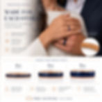 Rose Gold Ring with Blue Agate Inlay Tungsten Band 4mm 6mm 8mm