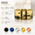 custom fishing ring tungsten gold landscape engraving