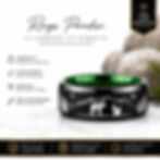 Tungsten ring featuring a wolf facing a fox with mountain and forest engraving.