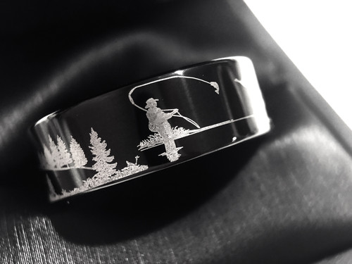 Fisherman Ring, Duck Bands, Black Tungsten Wedding Bands ...