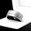 Thumbnail: Black Tungsten Carbide wedding band featuring Fish Skeleton Pattern Engraving, Tungsten Ring, Mens Ring, Fisherman Ring, Band, 10mm wide
