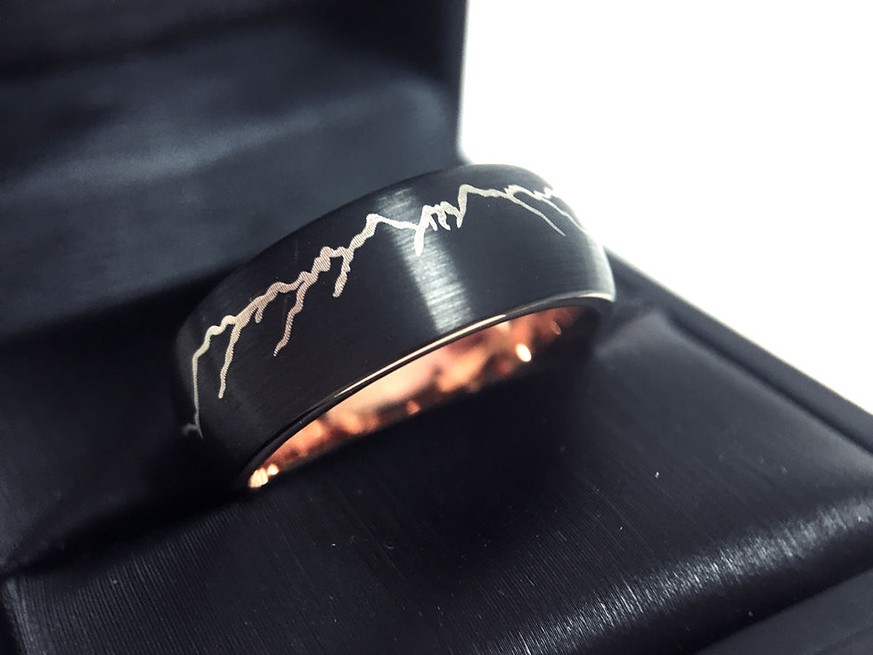 Thumbnail: Rings Paradise, Wedding Ring, Wedding Bands, Mens Engagement, Promise Ring, Anniversary Ring, His and Hers , Tungsten Carbide